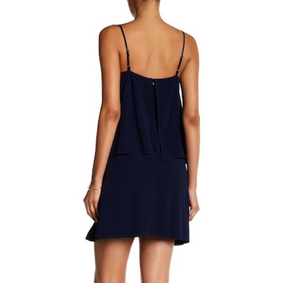 Splendid Voile Popover Dress Dark Navy - Picture 3 of 3